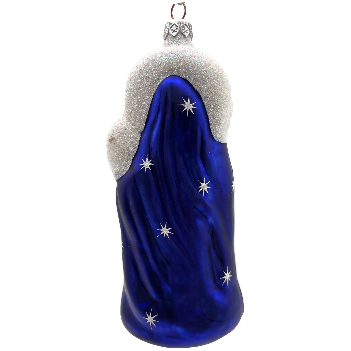 Patricia Breen Madonna of the Sun Cobalt Blue Stars Christmas Tree Ornament