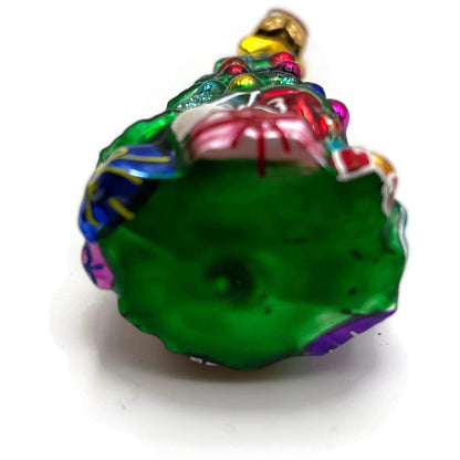 Christopher Radko Spruced Up Spruce Little Gems Holiday Glass Ornament 97-152-0