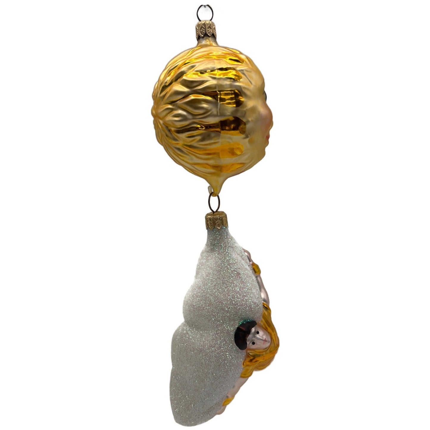Patricia Breen Icarus Flies Gold White Sun Mythology Christmas Tree Ornament