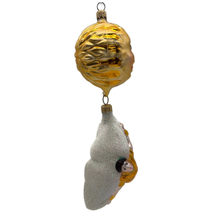 Patricia Breen Icarus Flies Gold White Sun Mythology Christmas Tree Ornament