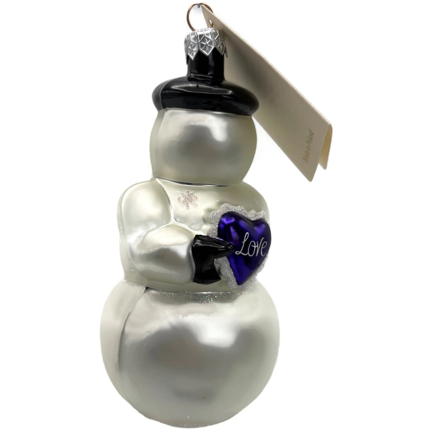 Patricia Breen My Heart Belongs To You Purple Heart Love Dots Christmas Ornament
