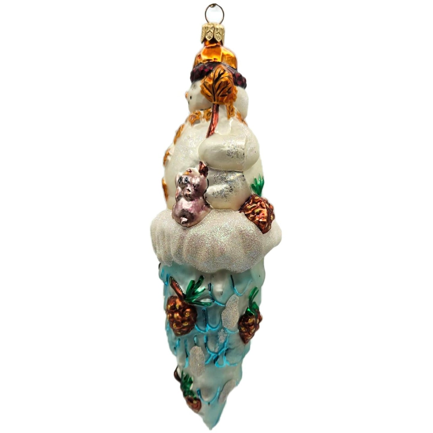 Christopher Radko Carlton Cicle Snowman Christmas Tree Ornament 99-714-0