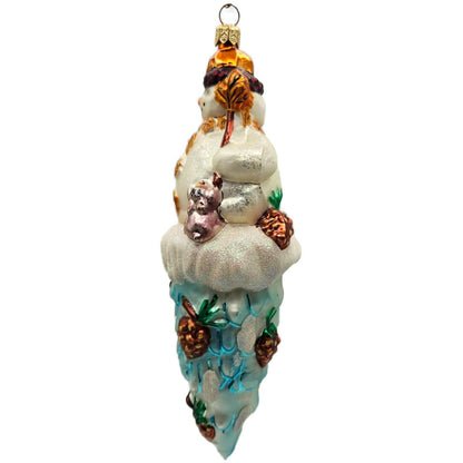 Christopher Radko Carlton Cicle Snowman Christmas Tree Ornament 99-714-0