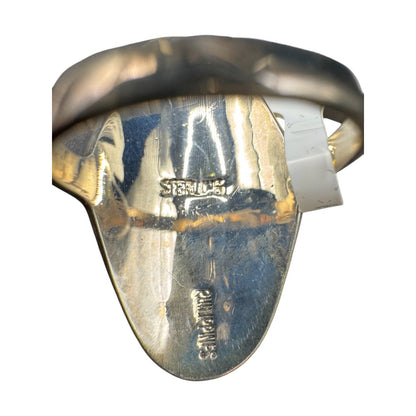 JTV Ring Turquoise Mother of Pearl Spiny Oyster Sterling Silver Ring Size 8 NEW