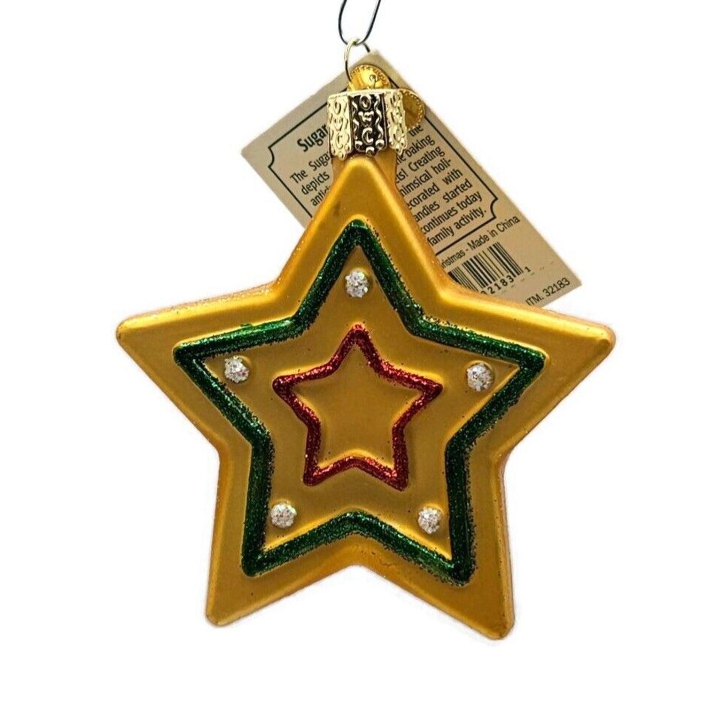 Old World Christmas Sugar Cookie Sweet Star Christmas Holiday Tree Ornament OWC