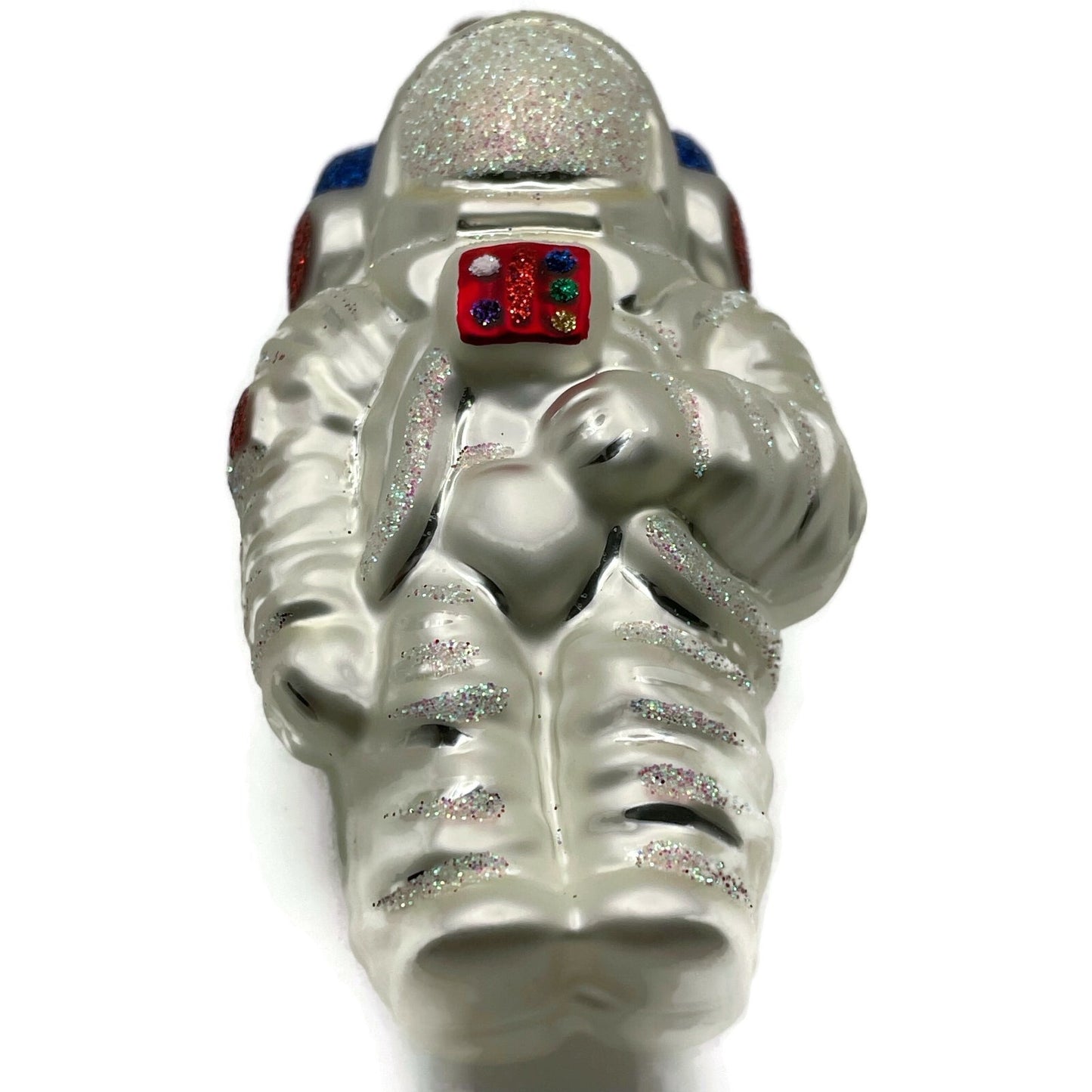 Patricia Breen A Walk on the Moon Spaceman Glittered Helmet Christmas Ornament