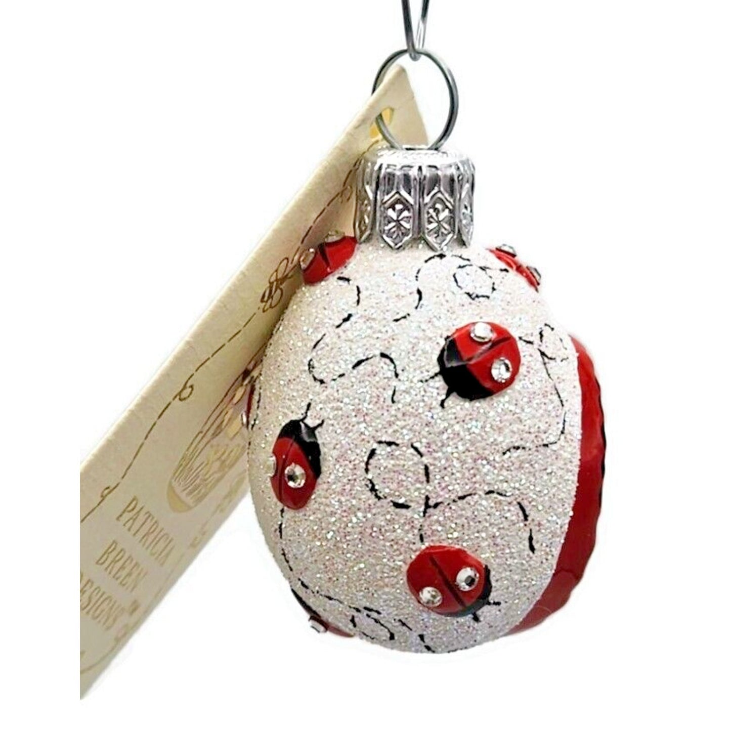 Patricia Breen Springtime Chameleon Ladybugs Red Spring Christmas Tree Ornament