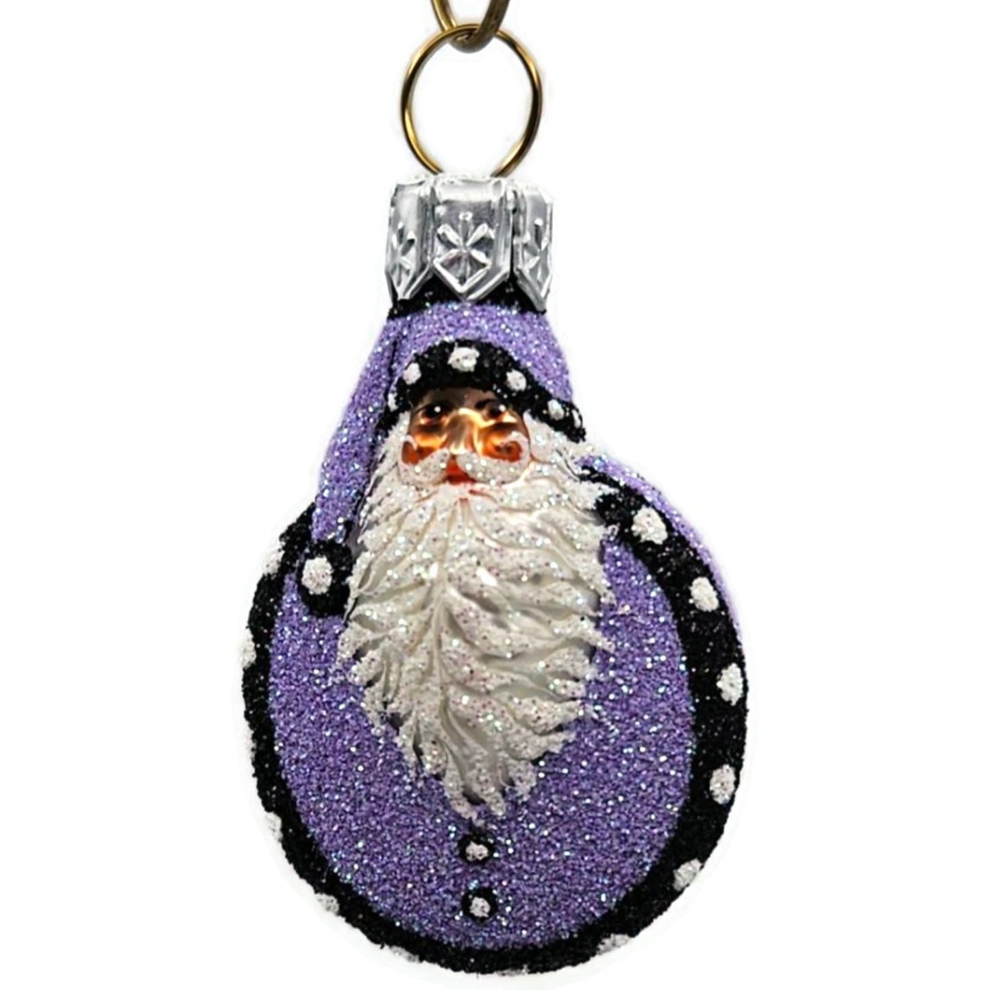 Patricia Breen Ladybug Noel Lavender Glittered Spring Christmas Ornament CATZ