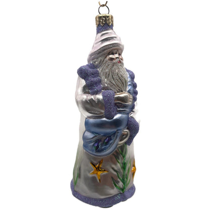 Patricia Breen Poseidon Santa Deep Sea Lavender Summer Nautical Ornament CATZ