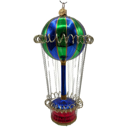 Christopher Radko Cloud Bound Hot Air Balloon Christmas Tree Ornament 01-0951-0