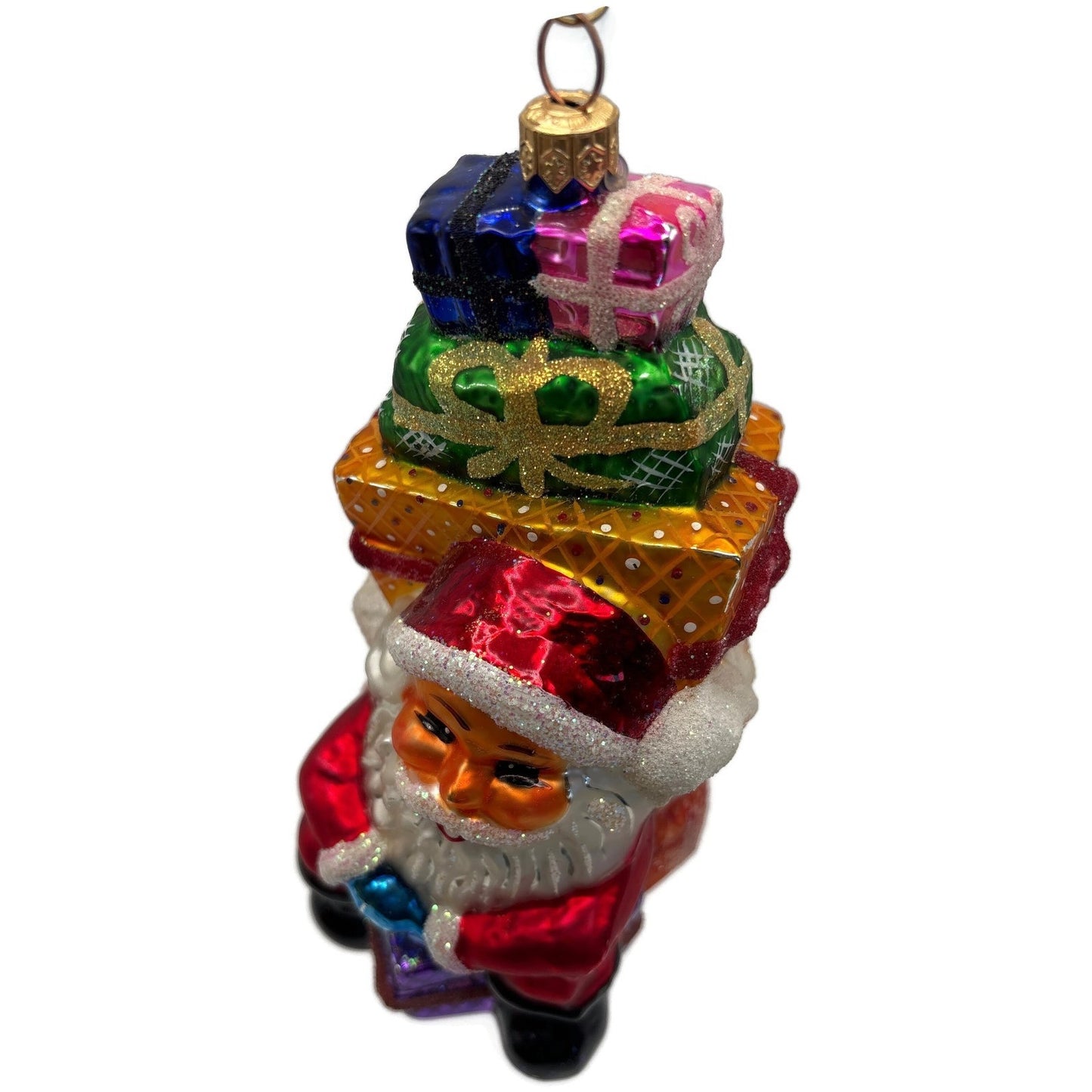 Christopher Radko Piled Mile High Santa Claus Christmas Tree Ornament 97-234-0