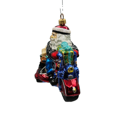 Christopher Radko Harley Davidson Santa Side Car Christmas Ornament 99-HAR-03