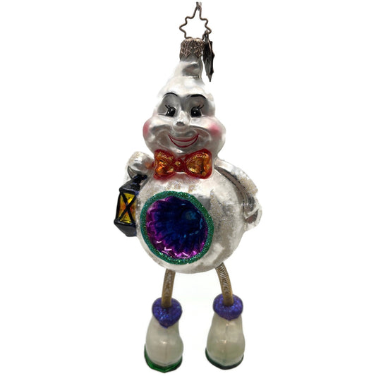 Christopher Radko Goofy Two Asst 2 Ghost Spring Leg Reflector Halloween Ornament