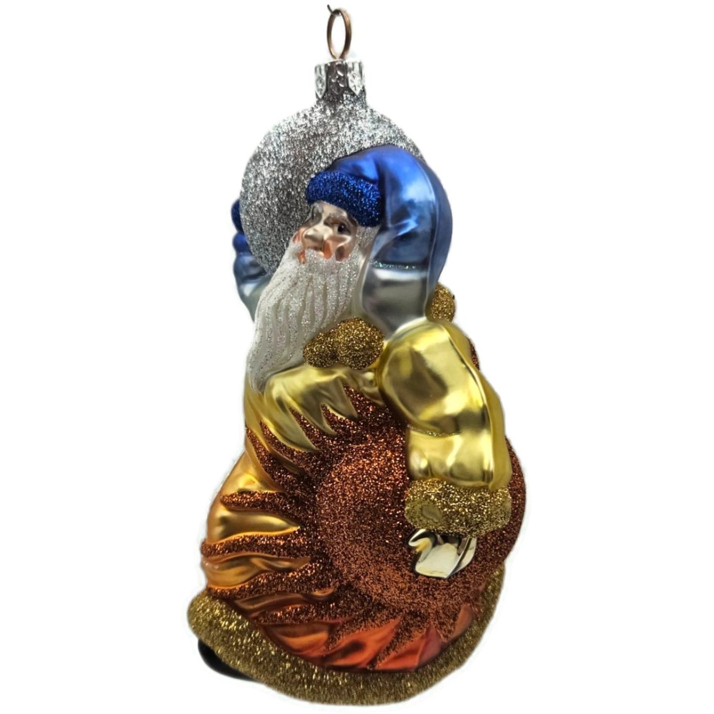 Patricia Breen Planetary Santa Claus Rainbow Sun Celestial Christmas Ornament