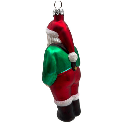 Patricia Breen Workshop Santa Green Shirt Red Pants Christmas Tree Ornament