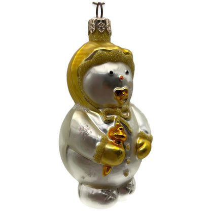 Patricia Breen Snowbaby Yellow Snowflakes Snowman Christmas Tree Ornament