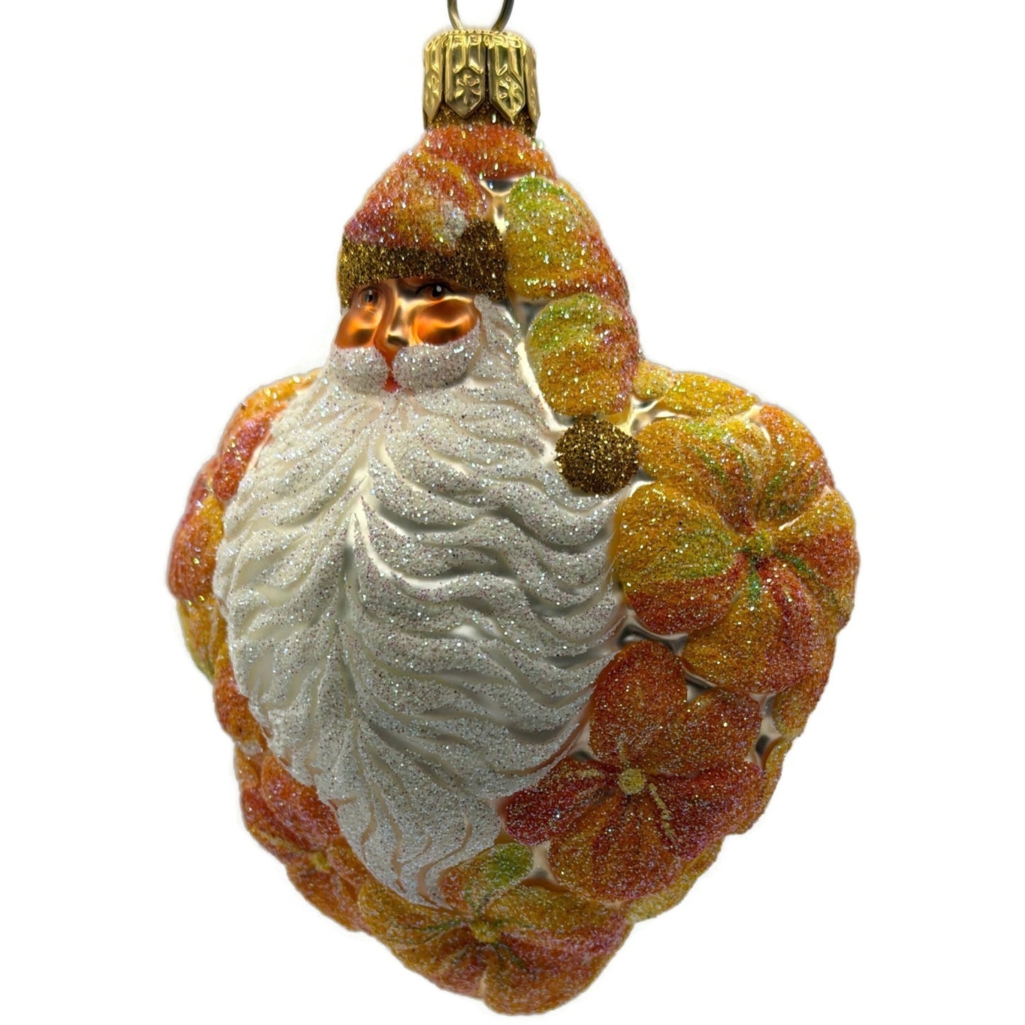 Patricia Breen Heart For Henry Nasturtium Orange Flower Santa Spring Ornament