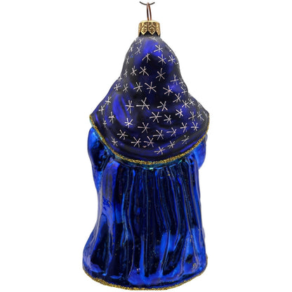 Christopher Radko Christmas Magic Santa Stars Blue Christmas Ornament 96-SP-13