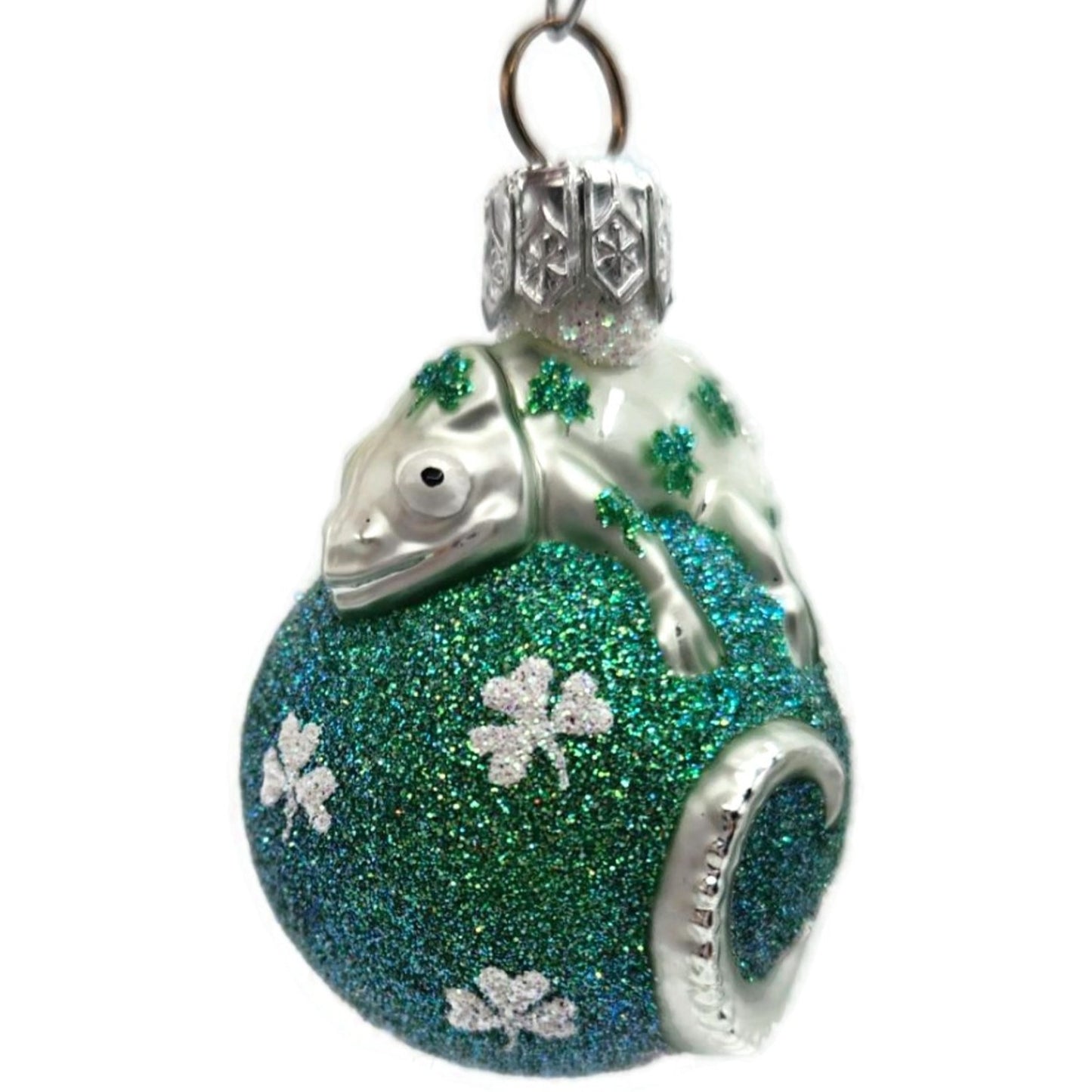 Patricia Breen Miniature Chameleon Surprise Shamrocks St Patricks Day Ornament