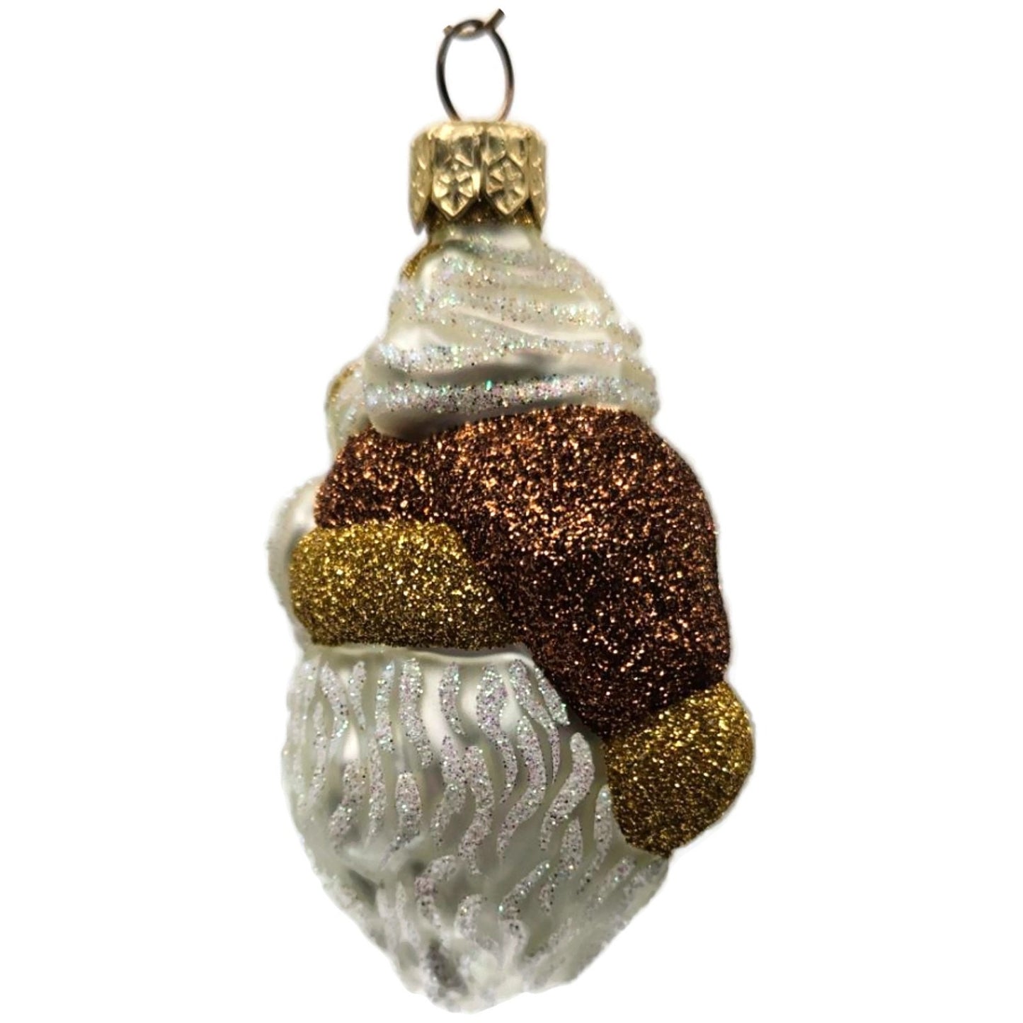 Patricia Breen Miniature Merry Olde Elf Copper Santa Stars Christmas Ornament
