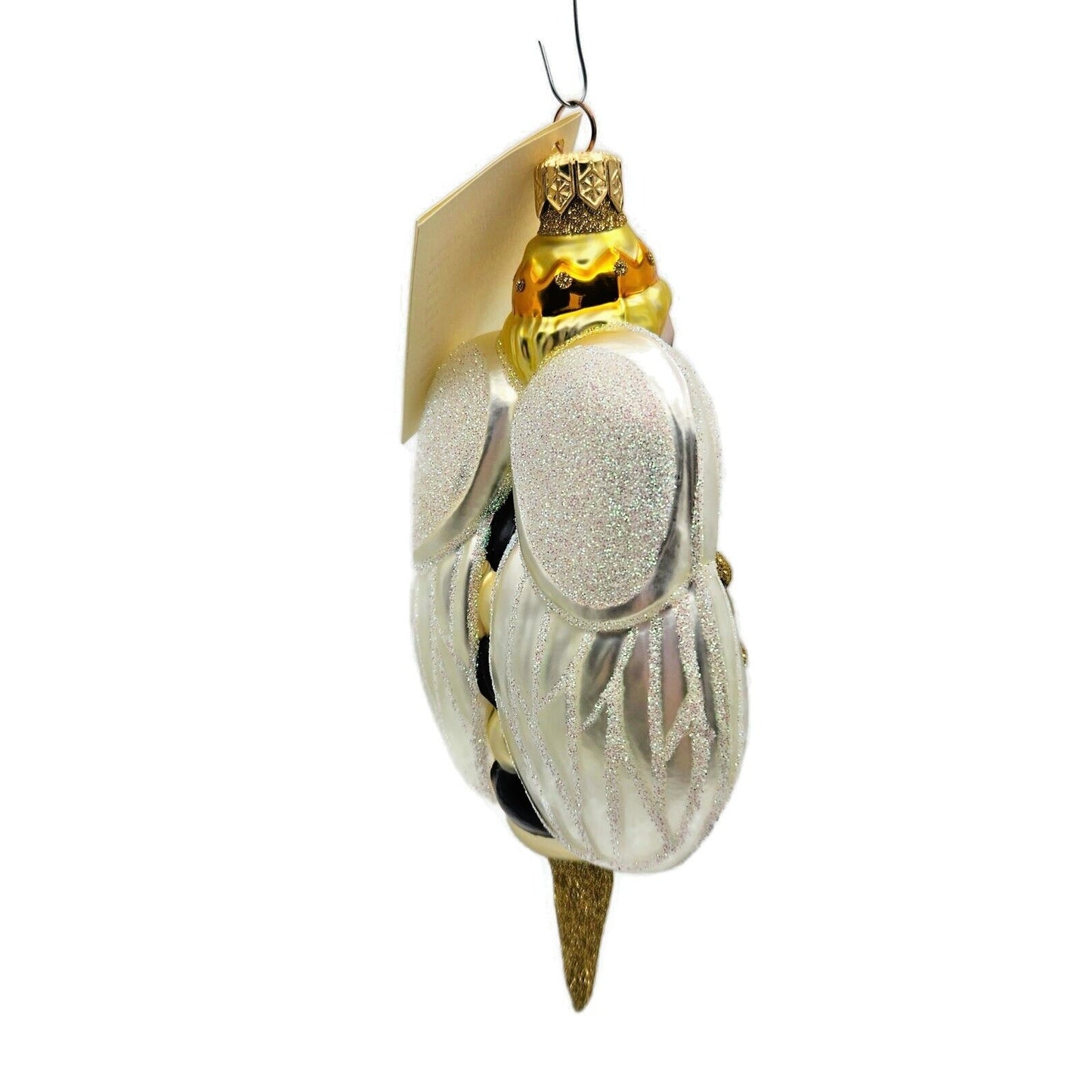 Patricia Breen Queen Bee Insect Gold White Spring Christmas Holiday Ornament