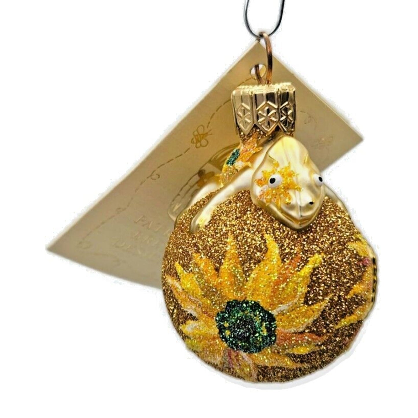 Patricia Breen Miniature Chameleon Sunflowers Spring Christmas Ornament 2239