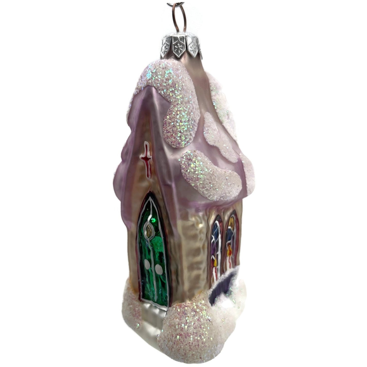 Christopher Radko Midnight Mass Chapel Church Christmas Tree Ornament 94-913-3