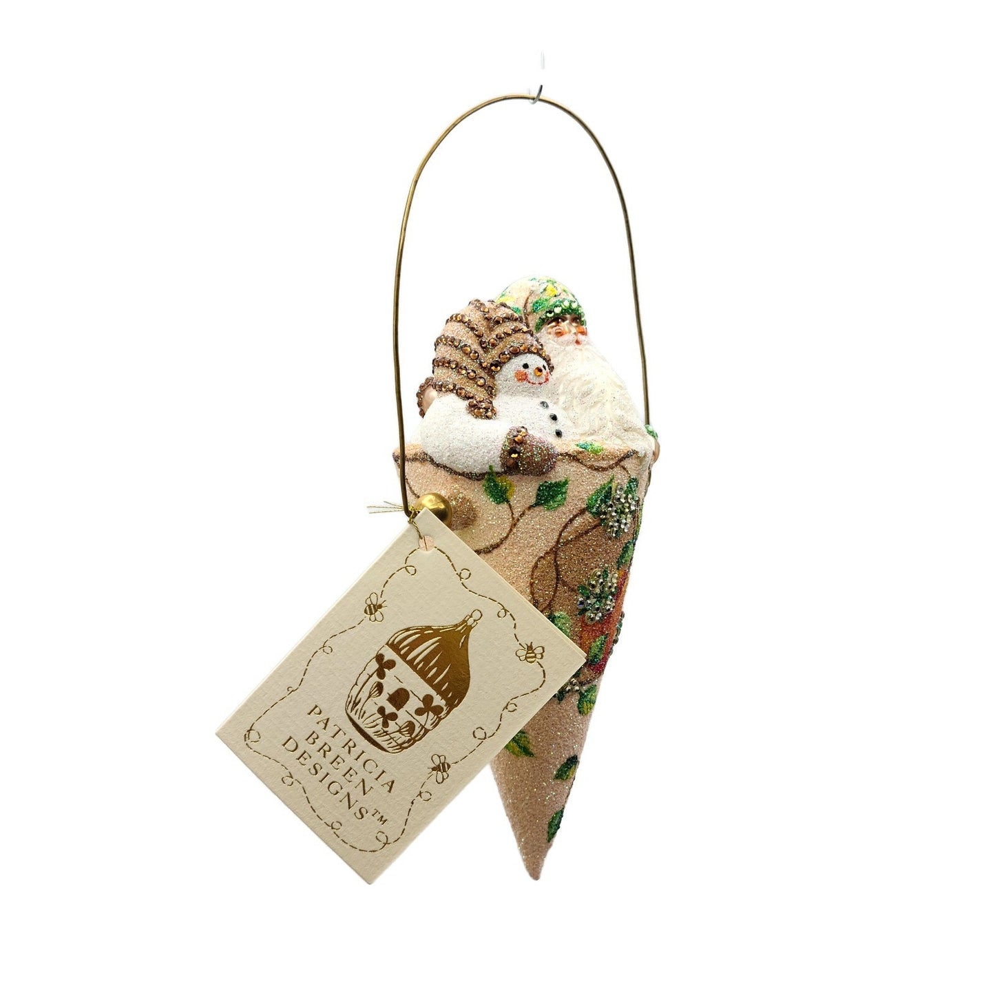 Patricia Breen Victorian Candy Cone Peaches Spring Christmas Tree Ornament