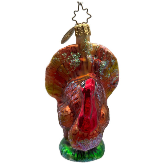 Christopher Radko Hedda Gobbler Turkey Thanksgiving Christmas Ornament 00-182-0