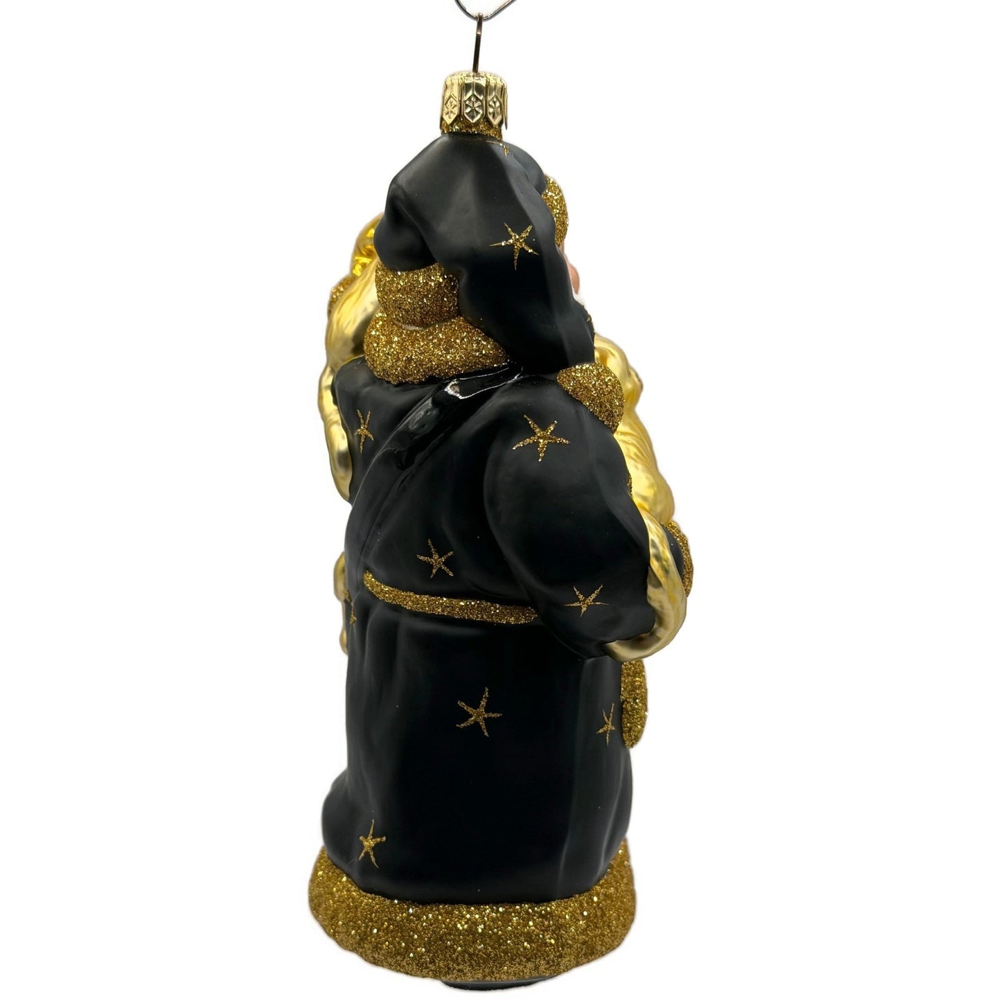 Patricia Breen Stanzi's Kittens Black Santa Cats Stars Christmas Ornament 2097