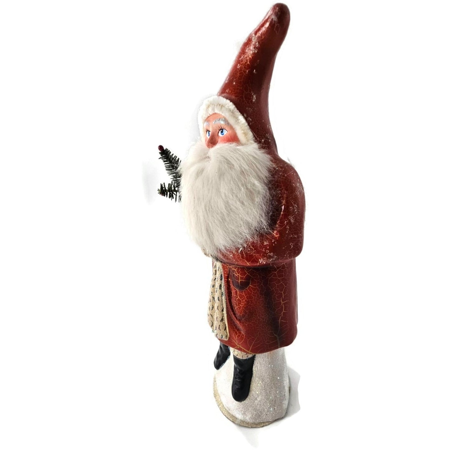 Christopher Radko Ino Schaller Christmas Santa Claus Signed Paper Mache Germany