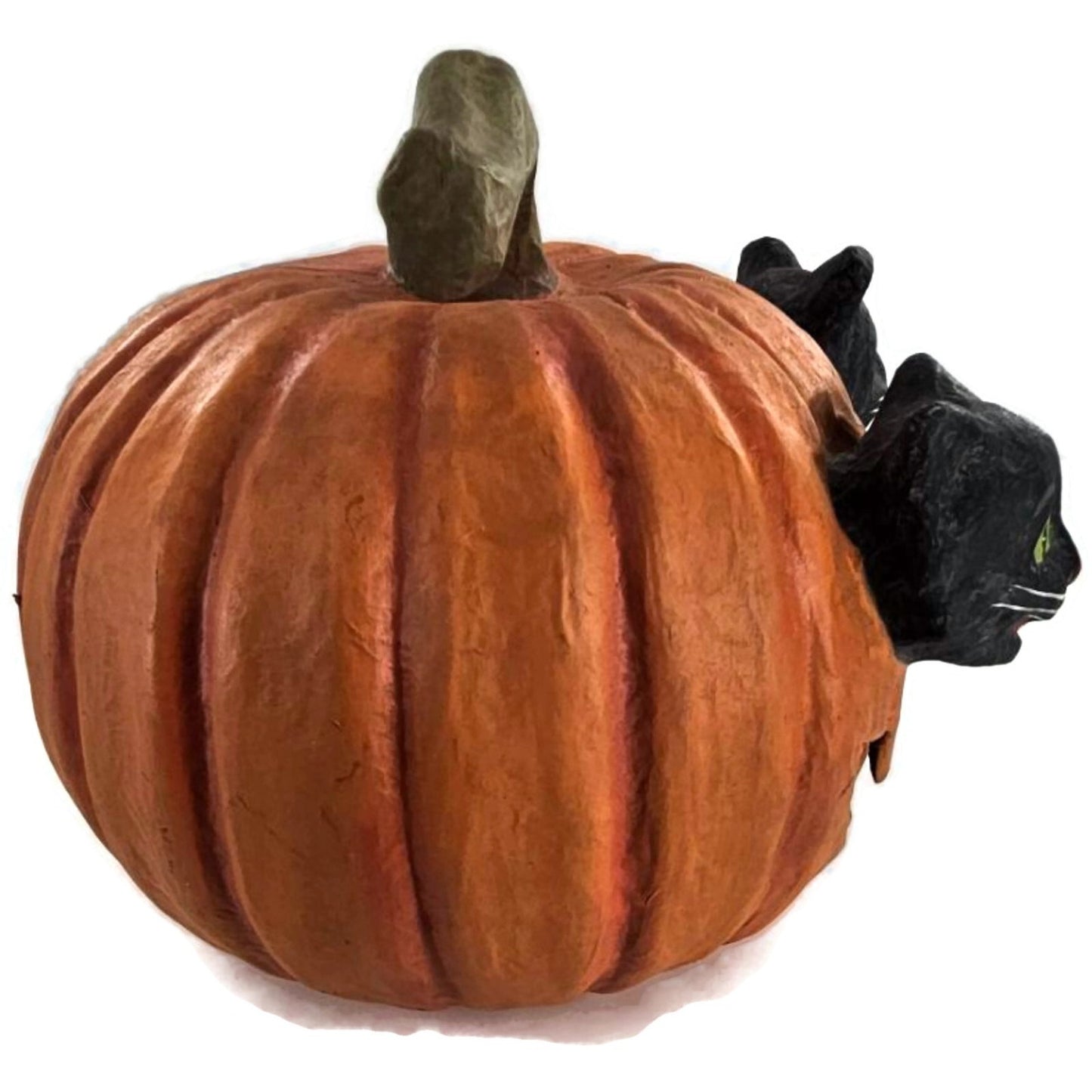 Bethany Lowe Halloween Cat Eyes Jack O Lantern Pumpkin Spooky Folk Art Rare