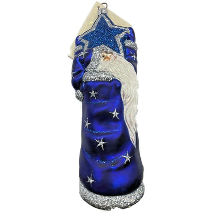 Patricia Breen Ornament Topping the Tannenbaum Blue Stars Christmas Tree Decor