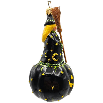 Patricia Breen Halloween Winnifred Witch Pumpkin Stars Moon Christmas Ornament