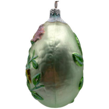 Patricia Breen Chrysalis Egg Green Flowers Easter Spring Christmas Tree Ornament
