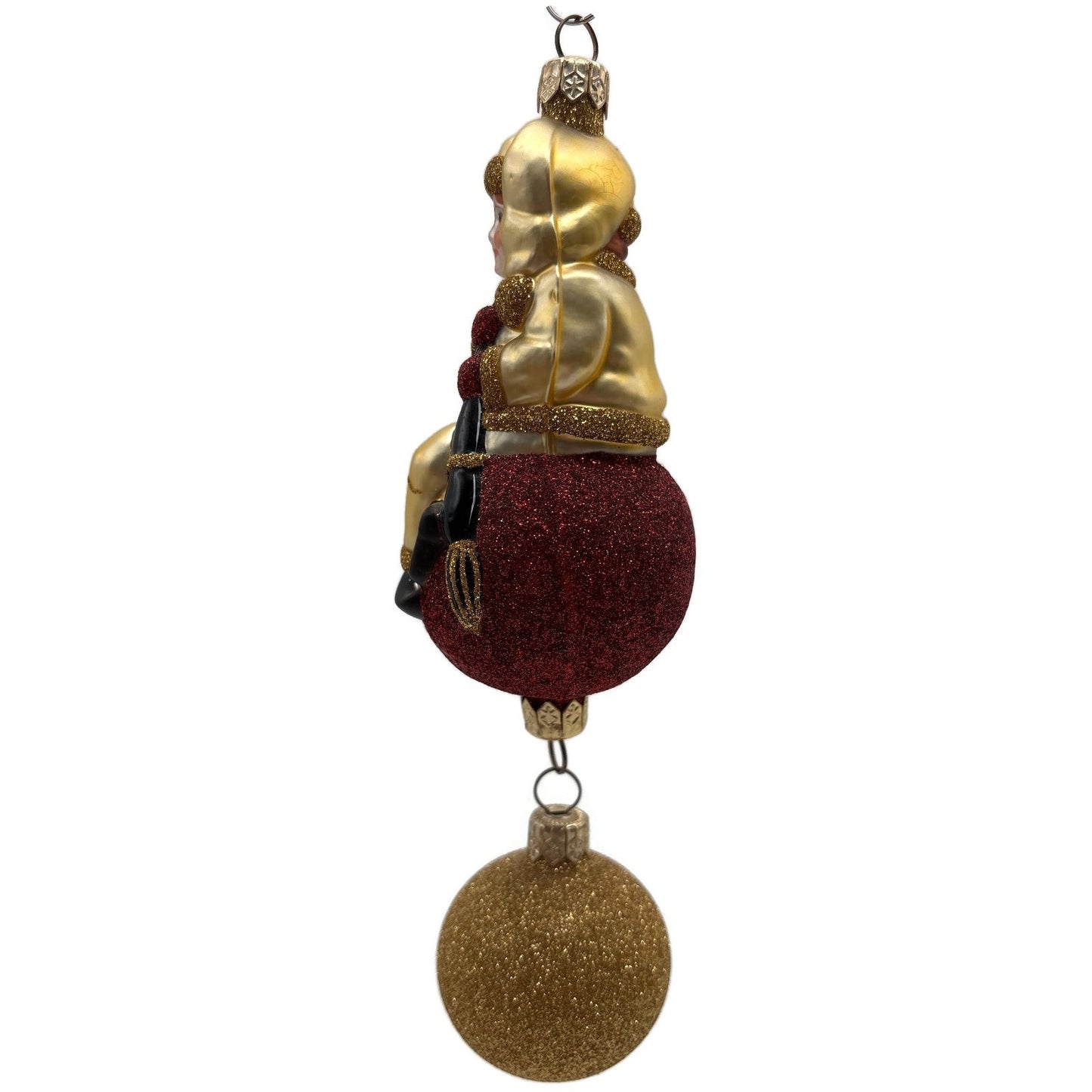 Patricia Breen Jingles The Elf Gold Suit Gold Ball Christmas Ornament 9900HCB