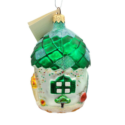 Patricia Breen Acorn House Autumn Green Falling Leaves Fall Christmas Ornament