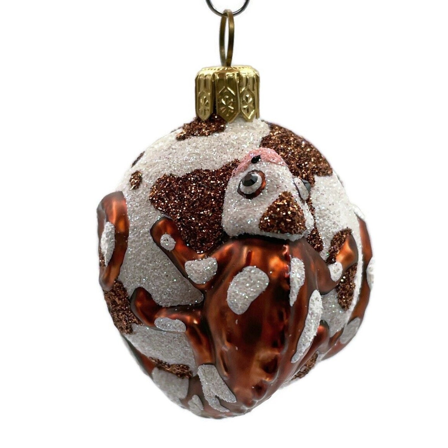 Patricia Breen For James Twice Brown Cow Chameleon Lizard Christmas Ornament