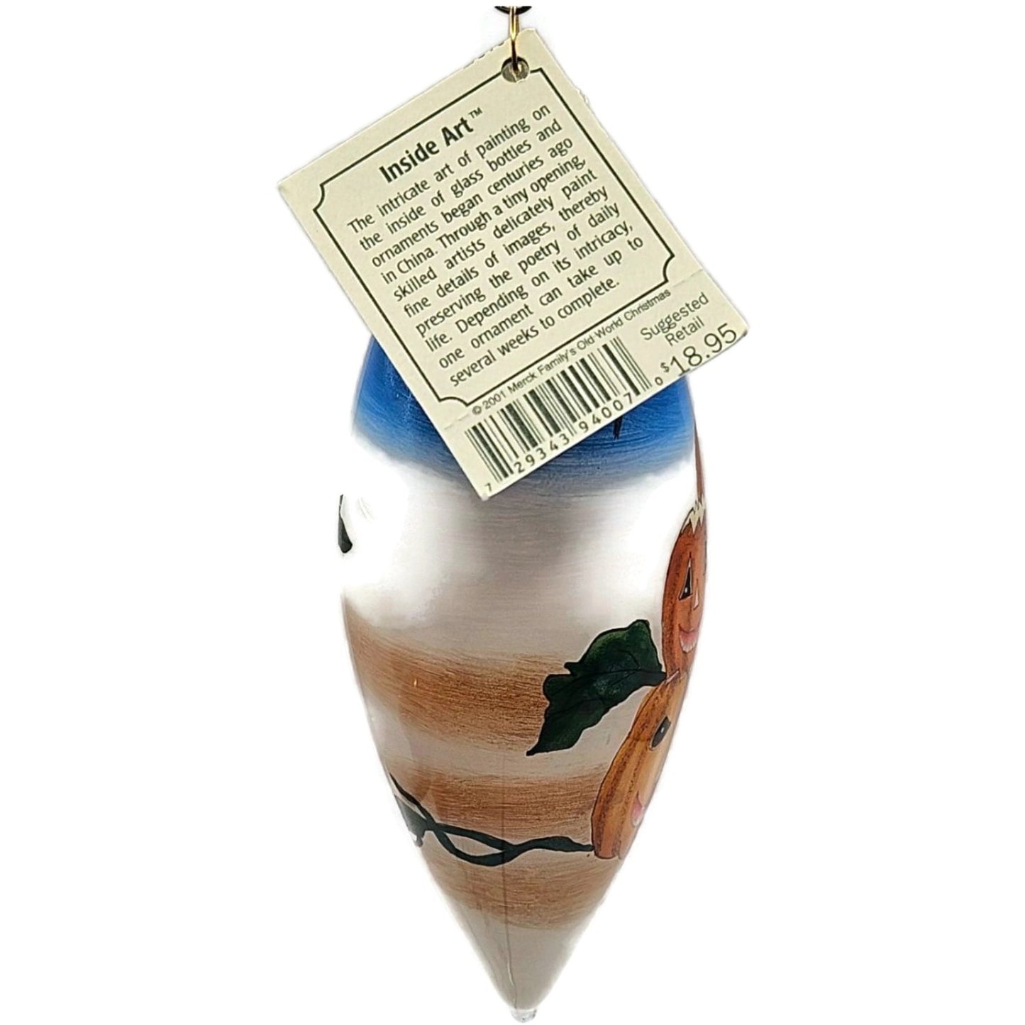 Inside Art Hand Painted Pumpkins Halloween Ornament Old World Christmas OWC