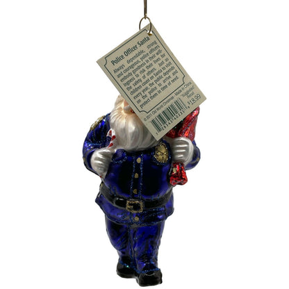 Police Officer Ornament Santa Claus Christmas Tree OWC Old World Christmas Decor