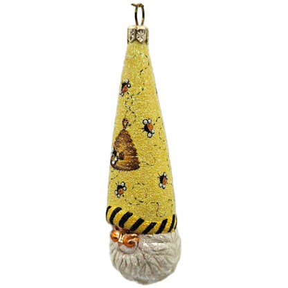 Patricia Breen Winter Sage Bee Beeskep Santa Head Spring Christmas Ornament 2655