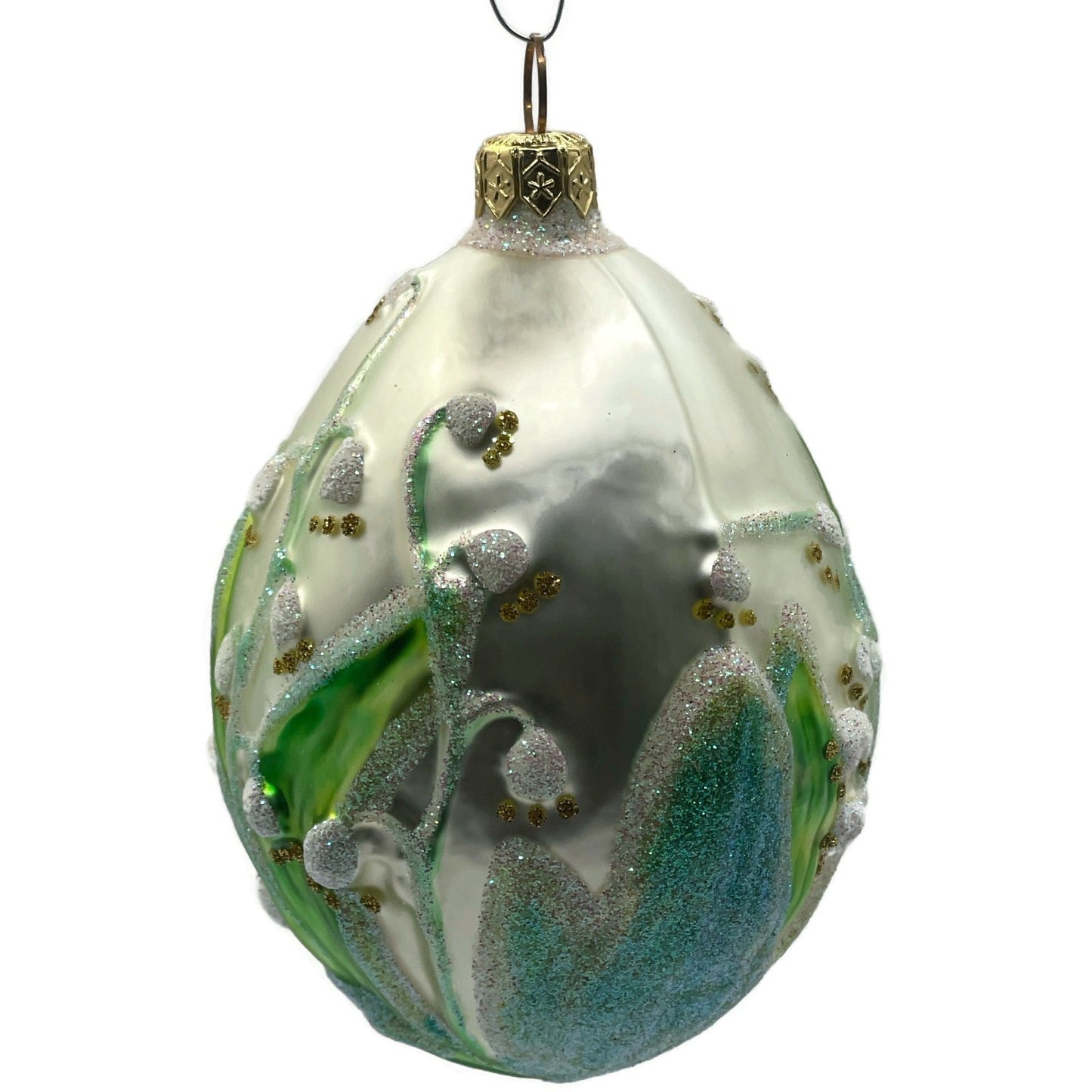 Patricia Breen Lily of the Valley Flowers Easter Egg Spring Christmas Ornament