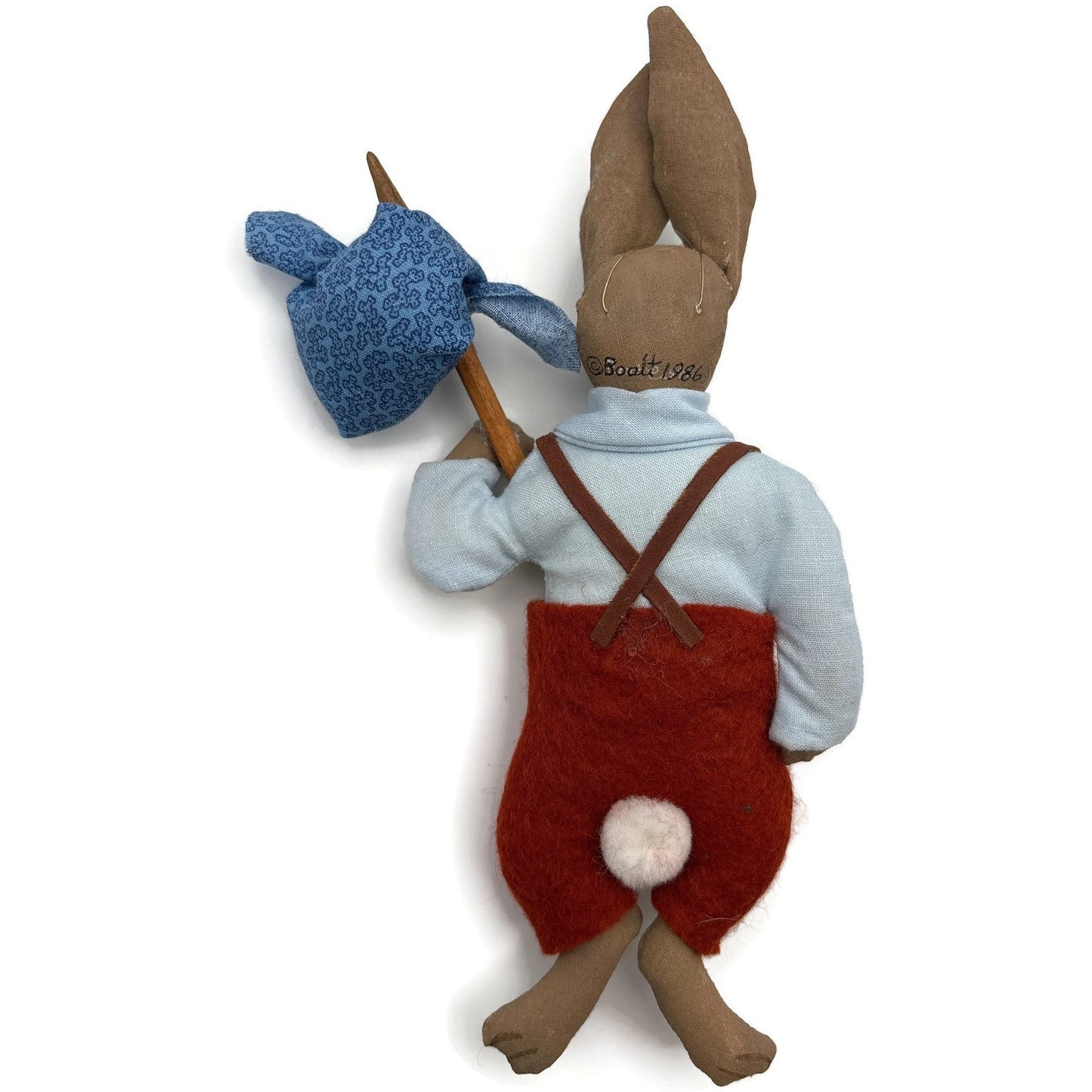 Gladys Boalt Brer Rabbit Uncle Remus Handmade Fabric Christmas Ornament Signed