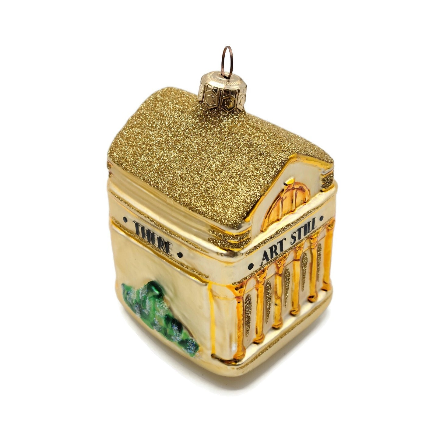 Patricia Breen Beaux Arts Facade St Louis Art Museum Gold Christmas Ornament