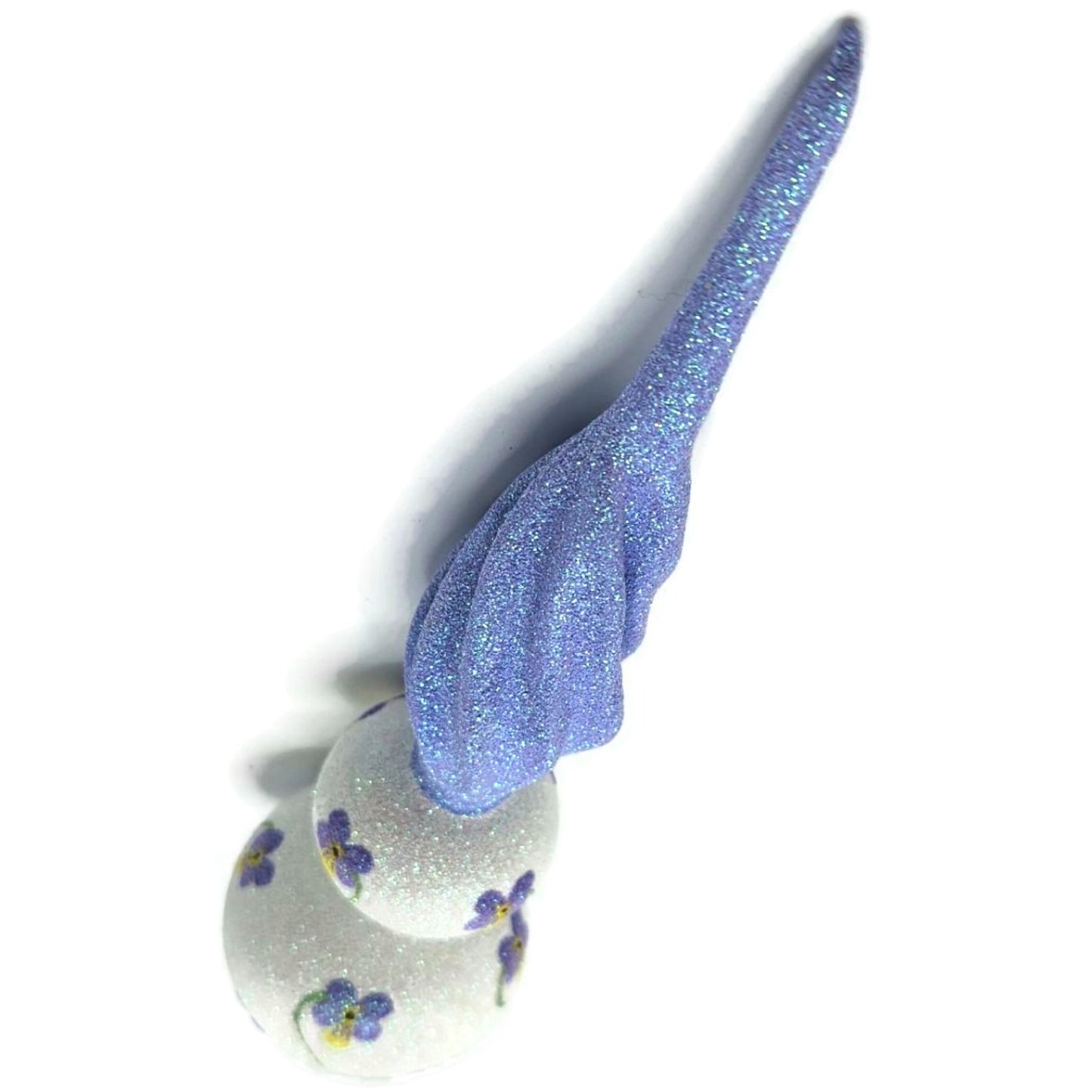 Patricia Breen Miniature Pansy Finial Purple Easter Spring Christmas Tree Topper