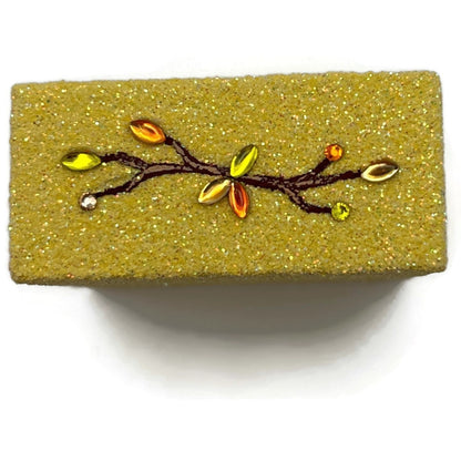 Patricia Breen Presenting Gold Fox Fall Leaves Free Standing Ornament Set