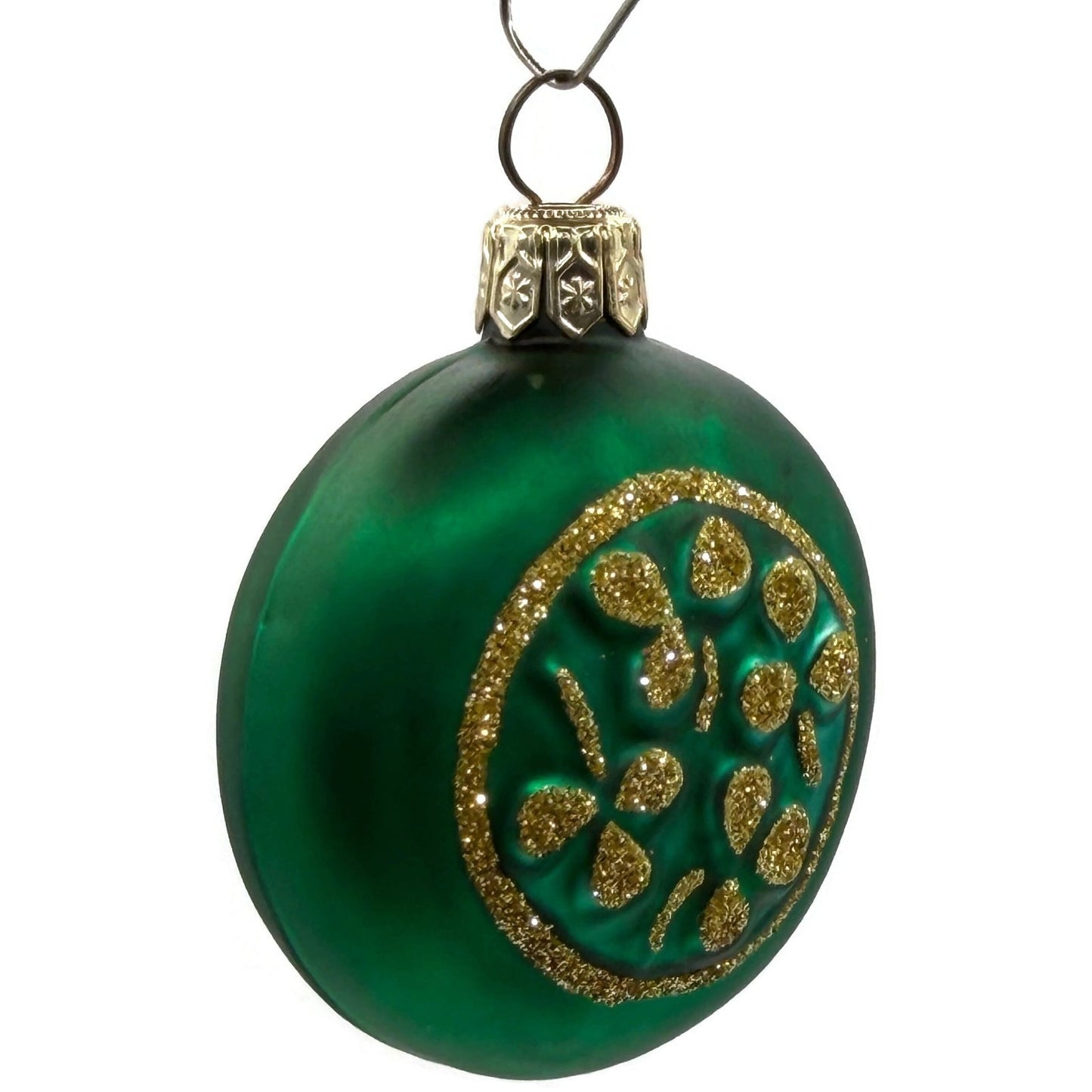 Patricia Breen Clover Medallion Round Shamrock Christmas Ornament 9600WA