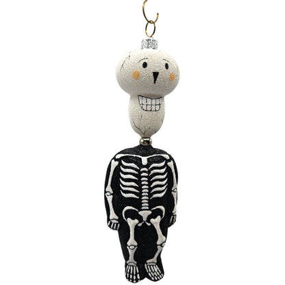 Patricia Breen Kinetic Skelton Black White Skeleton Halloween Christmas Ornament