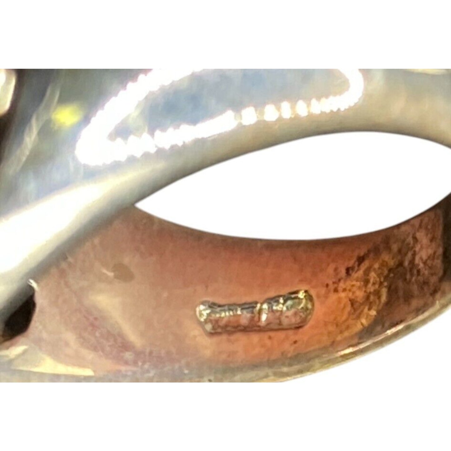 Ring Filigree Turquoise Gemstone Oval Cabochon NK 925 Sterling Silver Size 7.75