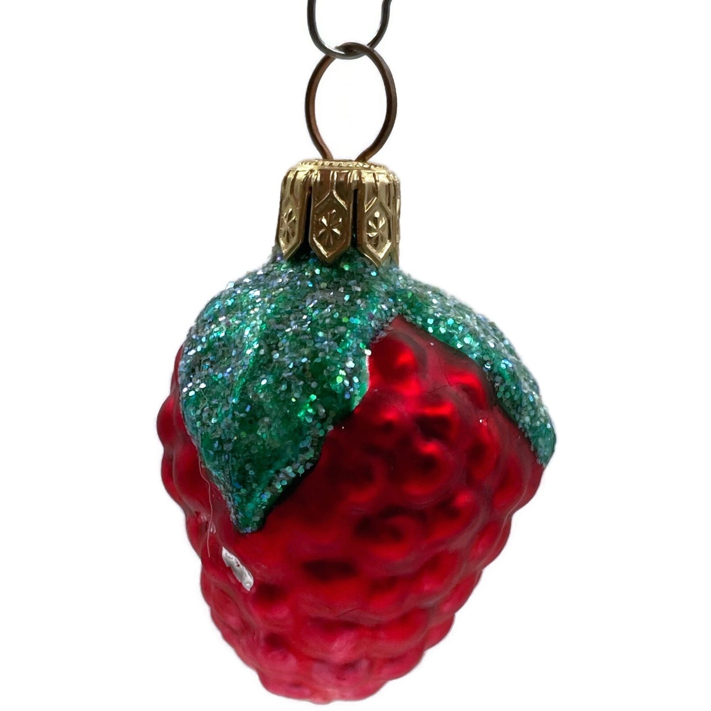 Patricia Breen Frosted Raspberry Red Fruit Summer Christmas Tree Ornament
